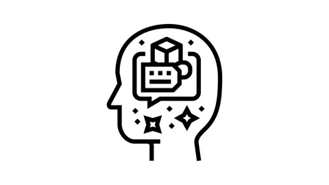 Personality consumer behavior line icon animation Stock Footage 326127888