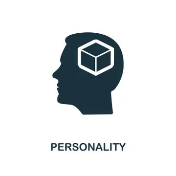 Personality creative icon. Simple element illustration. Personality concept Illustrazione stock
