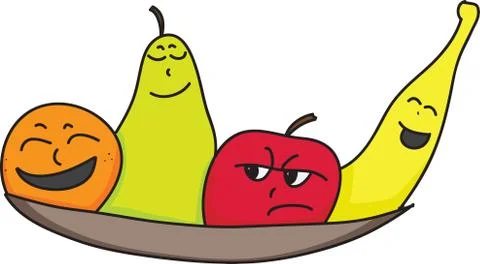 Personality fruit 스톡 일러스트