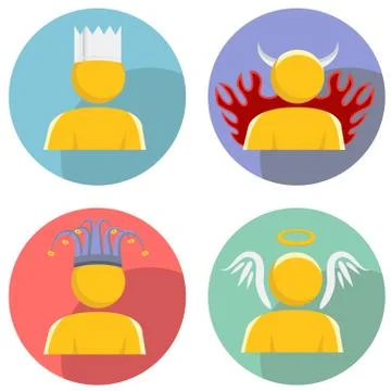 Personality people Stock Illustration