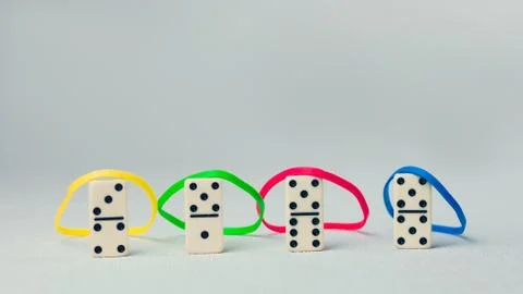 Personality traits concept based on colour types. Dominance, inducement Stock Photos