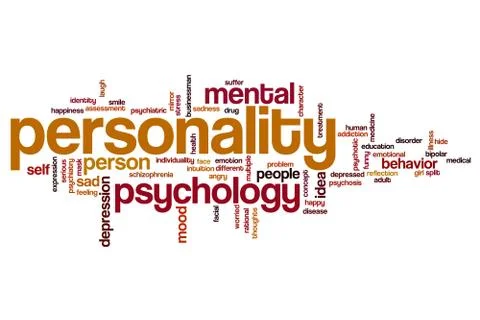 Personality word cloud Stock Illustration