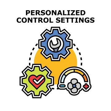 Personalized control settings for user experience customization イラスト素材