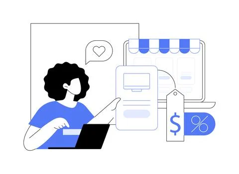Personalized customer experience abstract concept vector illustration. Ilustración de archivo