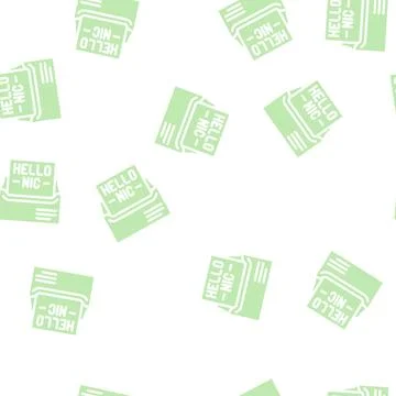 Personalized email glyph vector seamless pattern 스톡 일러스트