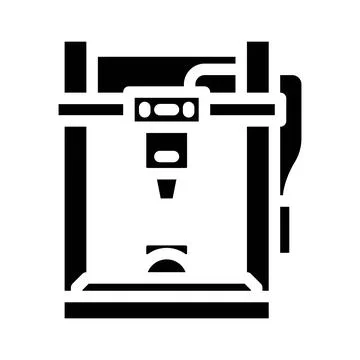 Personalized engraving option glyph icon vector illustration Illustrazione stock