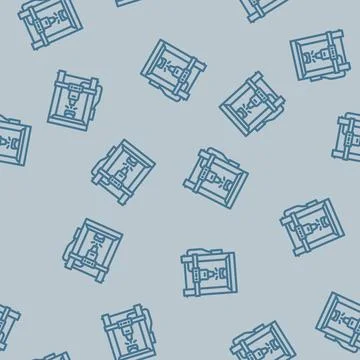 Personalized engraving option line vector seamless pattern Stock Illustration