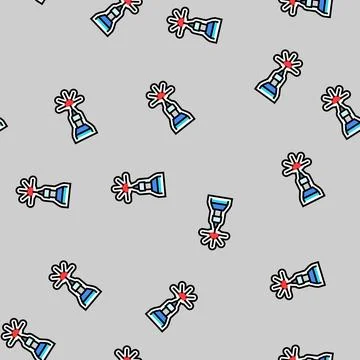 Personalized engraving option vector seamless pattern Stock Illustration