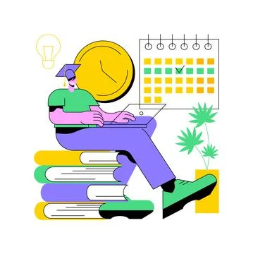 Personalized learning abstract concept vector illustration. Stock Illustration