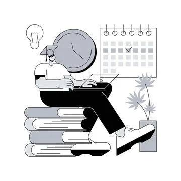 Personalized learning abstract concept vector illustration. Stock Illustration