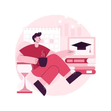 Personalized learning abstract concept vector illustration. Stock Illustration