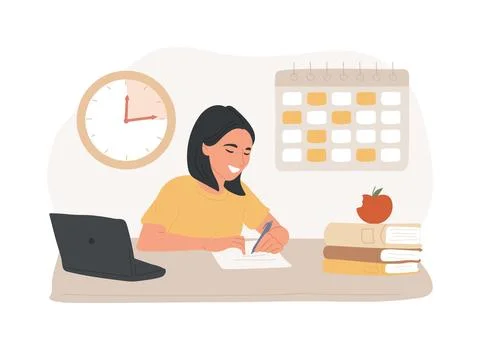 Personalized learning isolated concept vector illustration. Ilustración de archivo