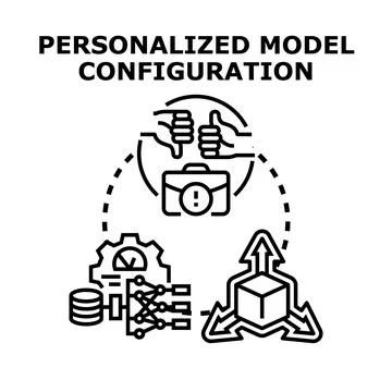 Personalized model configuration choosing optimal settings for data analysis イラスト素材