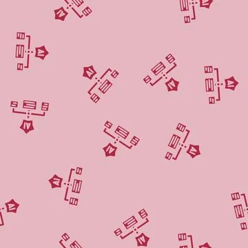 Personalized recommendation star deep learning glyph vector seamless pattern Stock Illustration