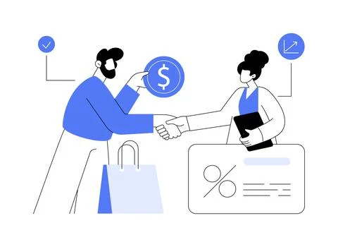 Personalized selling abstract concept vector illustration. Stock Illustration