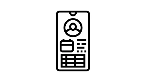 Personalized workout routine health tech line icon animation 動画素材 326125172