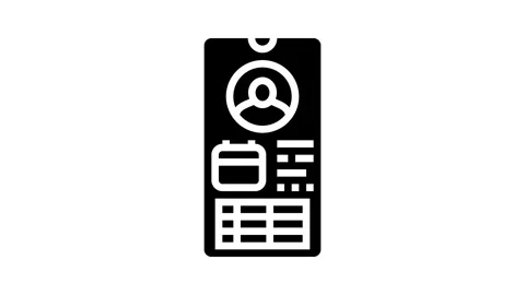 Personalized workout routine health tech glyph icon animation 動画素材 326144884
