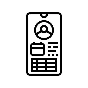 Personalized workout routine health tech line icon vector illustration Stockillustratie