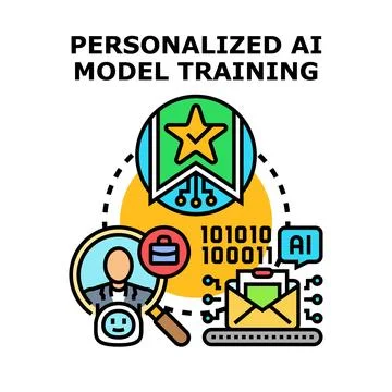 Personalizing ai model training through data and algorithms Stock Illustration
