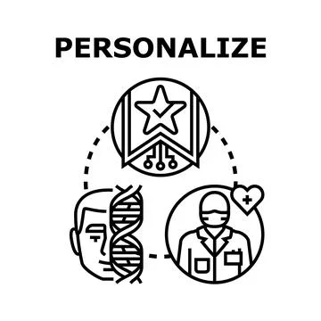 Personalizing health care using individual genetic data イラスト素材
