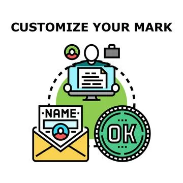 Personalizing user data management with online services Stock Illustration