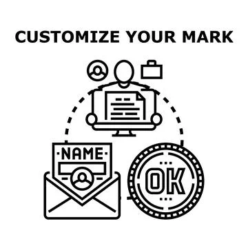 Personalizing user data management with online services Stock Illustration