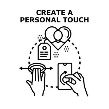 Personalizing user experience developing custom digital products Stock Illustration