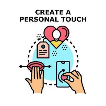 Personalizing user experience developing custom digital products Stock Illustration