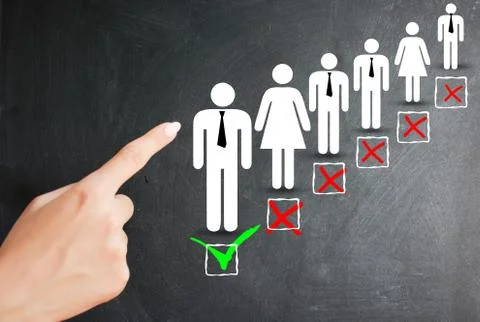 Personnel selection process on human resources department 스톡 사진