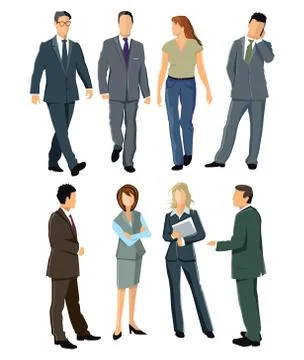 Persons and employees Stock Illustration