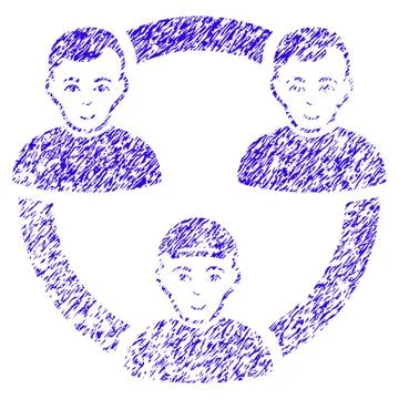 Persons Collaboration Network Icon Grunge Watermark Stockillustratie