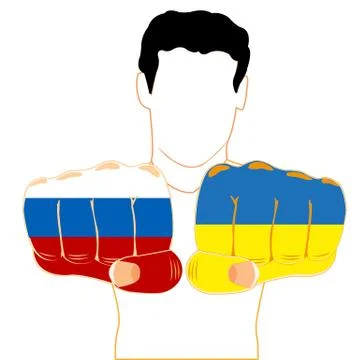 Persons with fist Stock Illustration