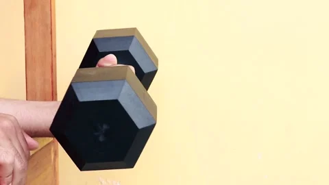 A Person's Hand Doing Forearms Exercise Isolated On Blank Background 動画素材 171665762