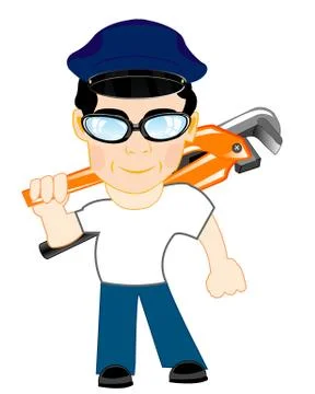 Persons with key Stock Illustration