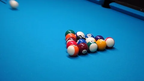 Persons play in snooker game, man plays in billiard 스톡 동영상 104012648