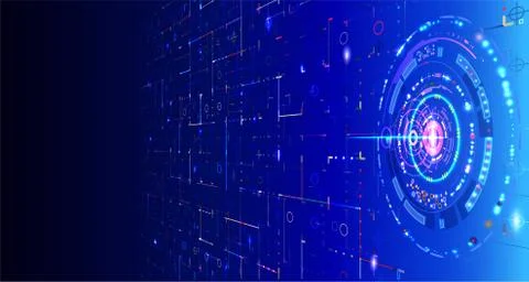 Perspecrive technology abstract background Stock Illustration