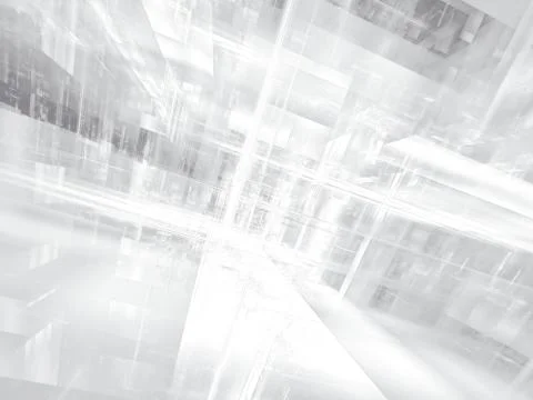 Perspective background - abstract digitally generated 3d illustration Stock Illustration