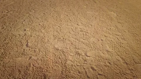 Perspective on a baseball field running toward plate. Ground texture. Sports and Stock Footage 338135237