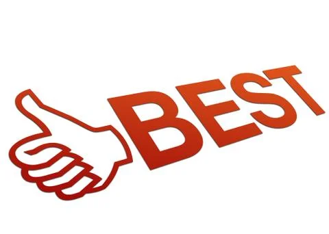 Perspective best sign Illustrazione stock