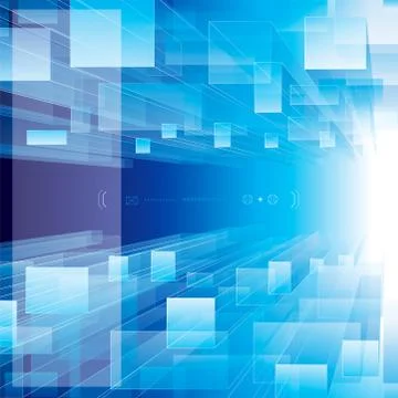Perspective Blue Stock Illustration