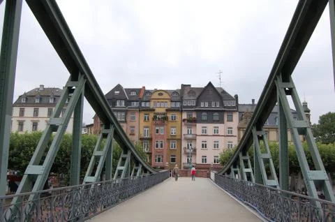 Perspective. The bridge in the old town. Foto stock