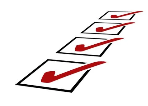 Perspective checklist Stock Illustration