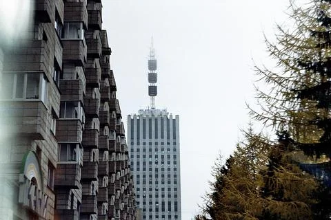 Perspective City Stockfoto's