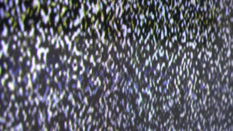 Perspective close up view at a plasma tv while showing television activity Stock Footage 346326644