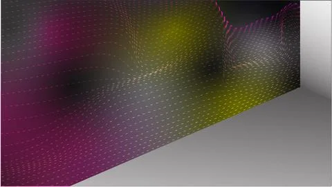 Perspective corner room interior Illustrazione stock