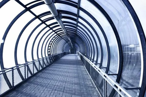 Perspective of the corridor Stock Photos