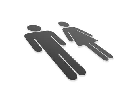 Perspective couple Stock Illustration