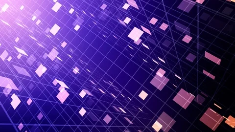 Perspective Data Blocks Stock Footage 91055794