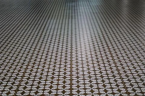 Perspective depth effect inside the Yogyakarta International Airport Stock Photos