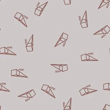 Perspective drawing architectural drafter line seamless pattern Stock Illustration